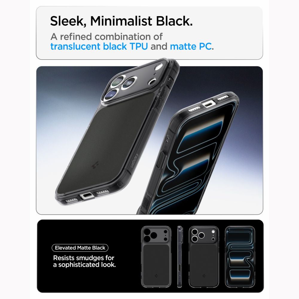 Spigen Ultra Hybrid MagSafe Case for iPhone 18 Pro / 17 Pro - Matte Black_7
