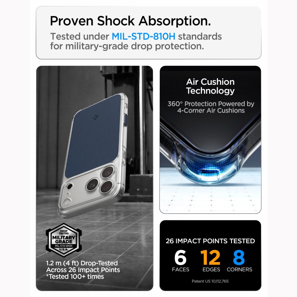 Hard Case Spigen Ultra Hybrid T with MagSafe for Apple iPhone 18 Pro / 17 Pro, Matte Blue ACS12172_10
