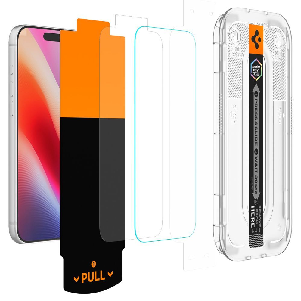 Spigen Glas.tR EZ Fit Pro HD AC 2-Pack Tempered Glass for iPhone 18 Pro / 17 Pro / 17 / 16 Pro_1