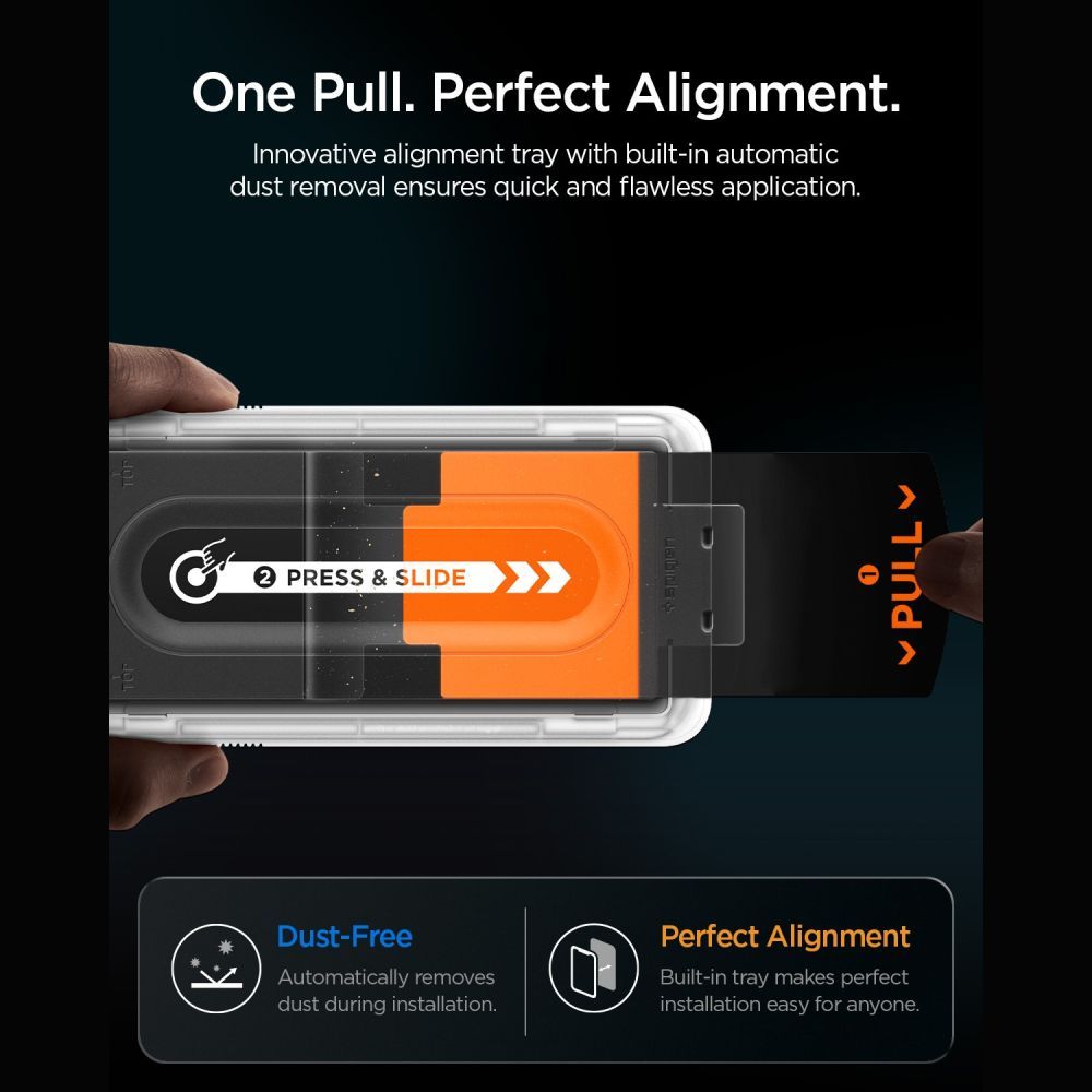 Spigen Glas.tR EZ Fit Pro HD AC 2-Pack Tempered Glass for iPhone 18 Pro / 17 Pro / 17 / 16 Pro_8