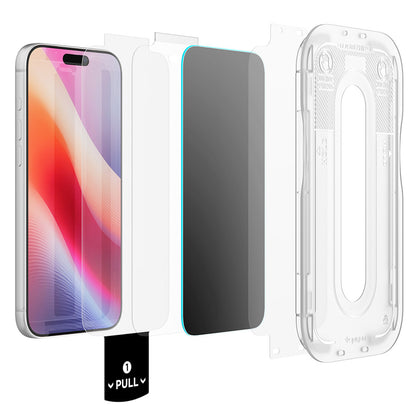 Protetor de Ecrã Spigen / Preto / 2 Pack Glas.tR EZ-FIT Pro HD AGL12027 - iPhone 18 Pro - Privacy_2