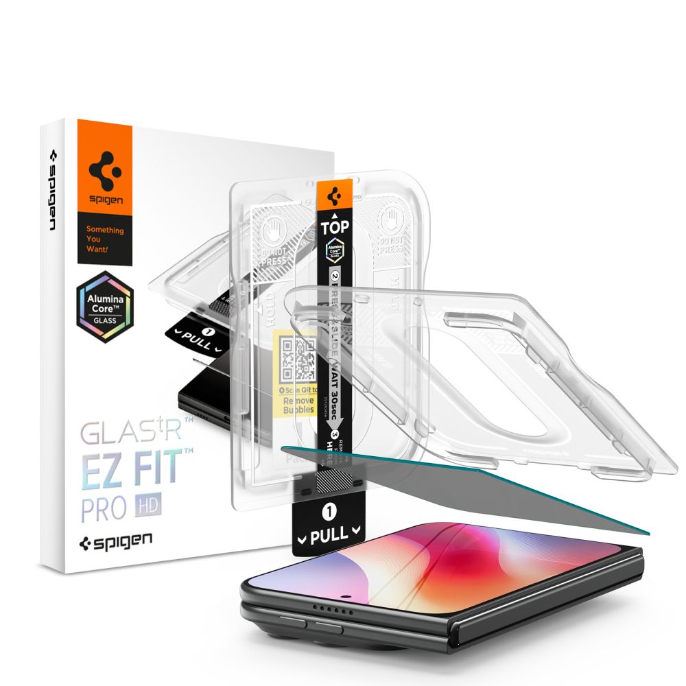Protector de Ecrã Spigen Glas.tR EZ-FIT Pro HD AGL12016 / Preto / iPhone Duo - Privacy_0