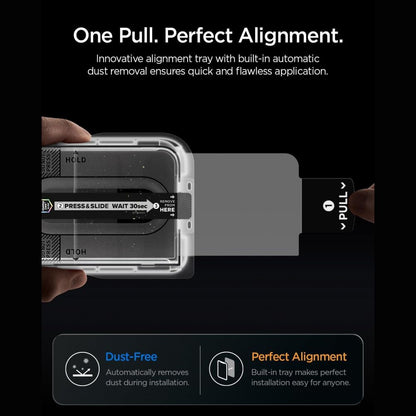 Protector de Ecrã Spigen Glas.tR EZ-FIT Pro HD AGL12016 / Preto / iPhone Duo - Privacy_5