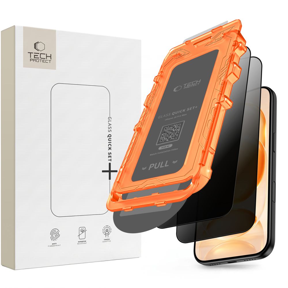 Tech-Protect Quick Set Spy+ 2-Pack Privacy Glass for iPhone 18 Pro Max_0