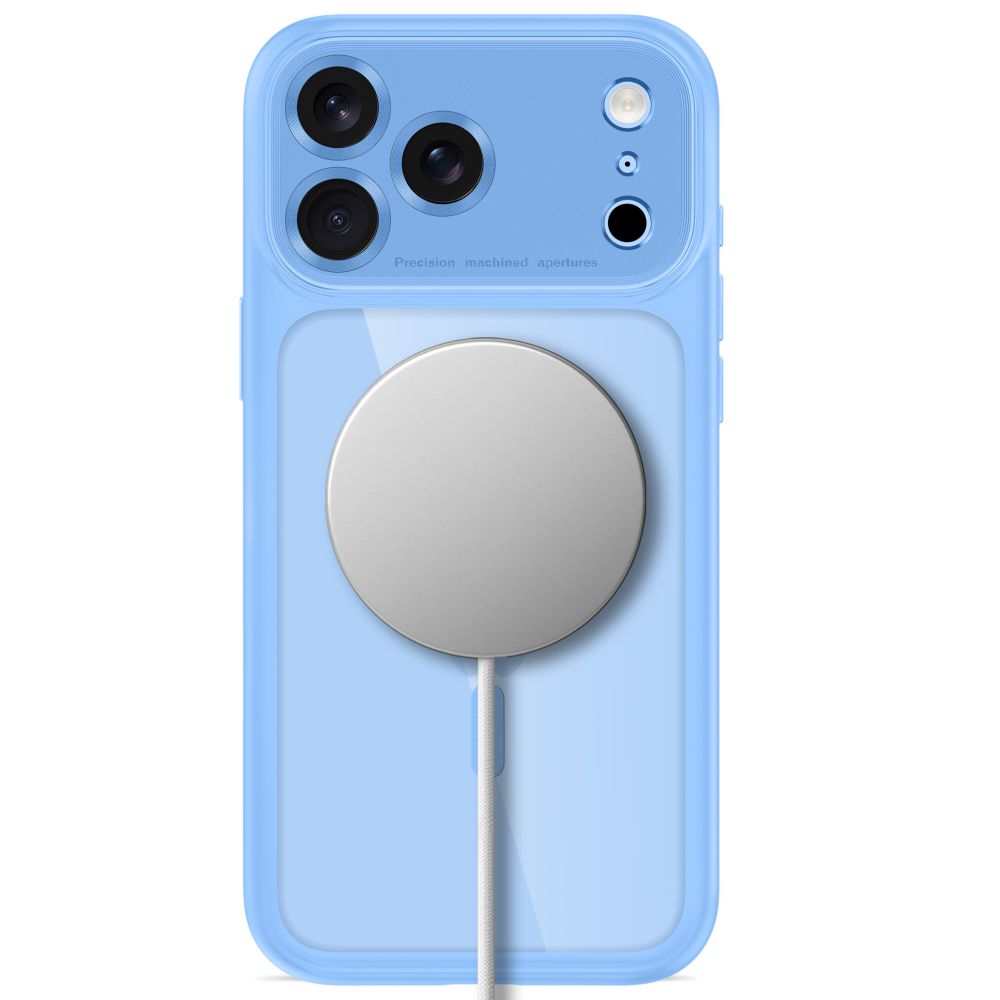 Tech-Protect MagPeak MagSafe CC Case for iPhone 18 Pro / 17 Pro - Clear Blue_3