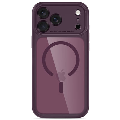 Tech-Protect MagPeak MagSafe CC Case for iPhone 18 Pro Max / 17 Pro Max - Clear Burgundy_2
