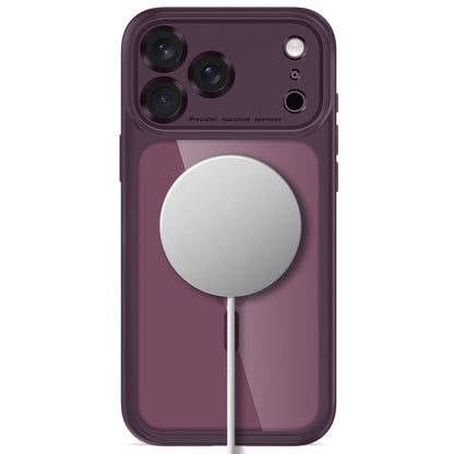 Tech-Protect MagPeak MagSafe CC Case for iPhone 18 Pro Max / 17 Pro Max - Clear Burgundy_3