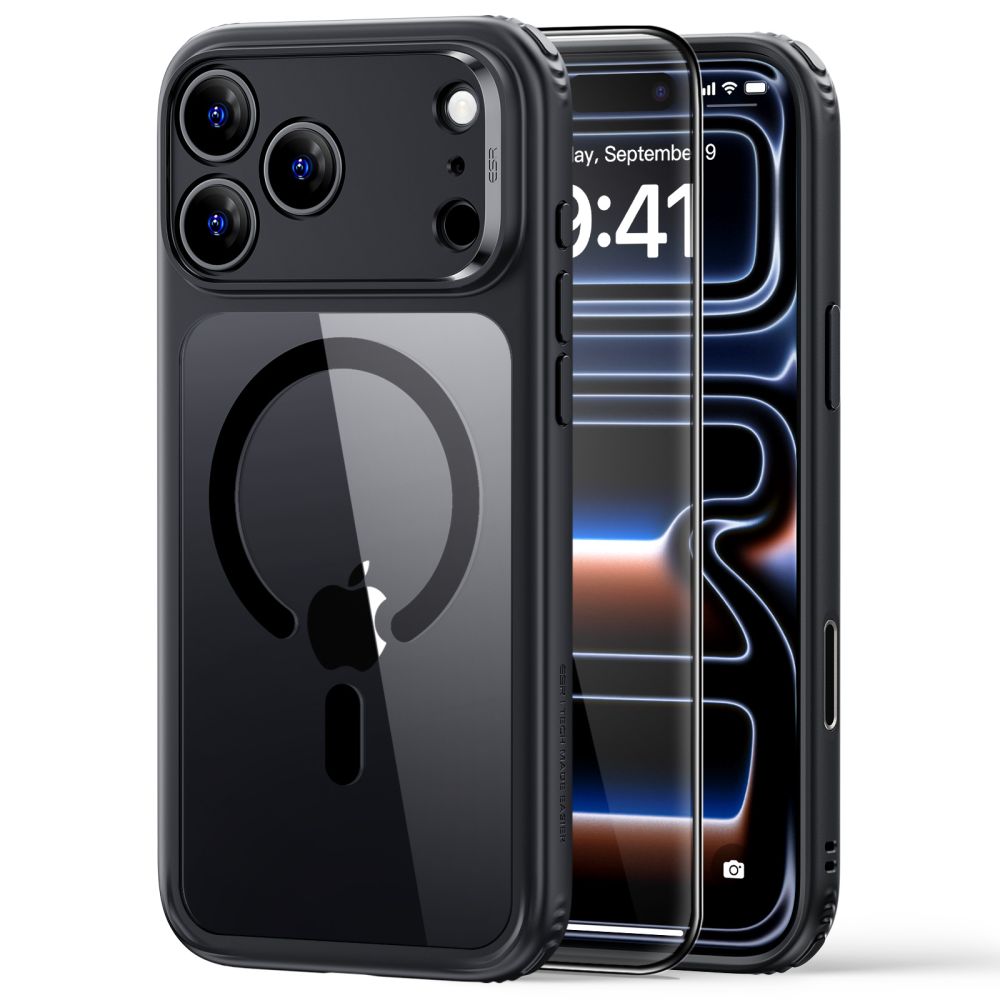 ESR Classic Hybrid MagSafe Case for iPhone 18 Pro / 17 Pro - Clear Black_0