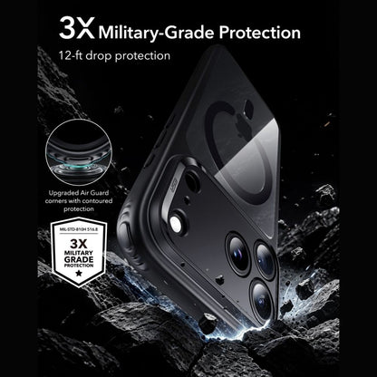 ESR Classic Hybrid MagSafe Case for iPhone 18 Pro / 17 Pro - Clear Black_2