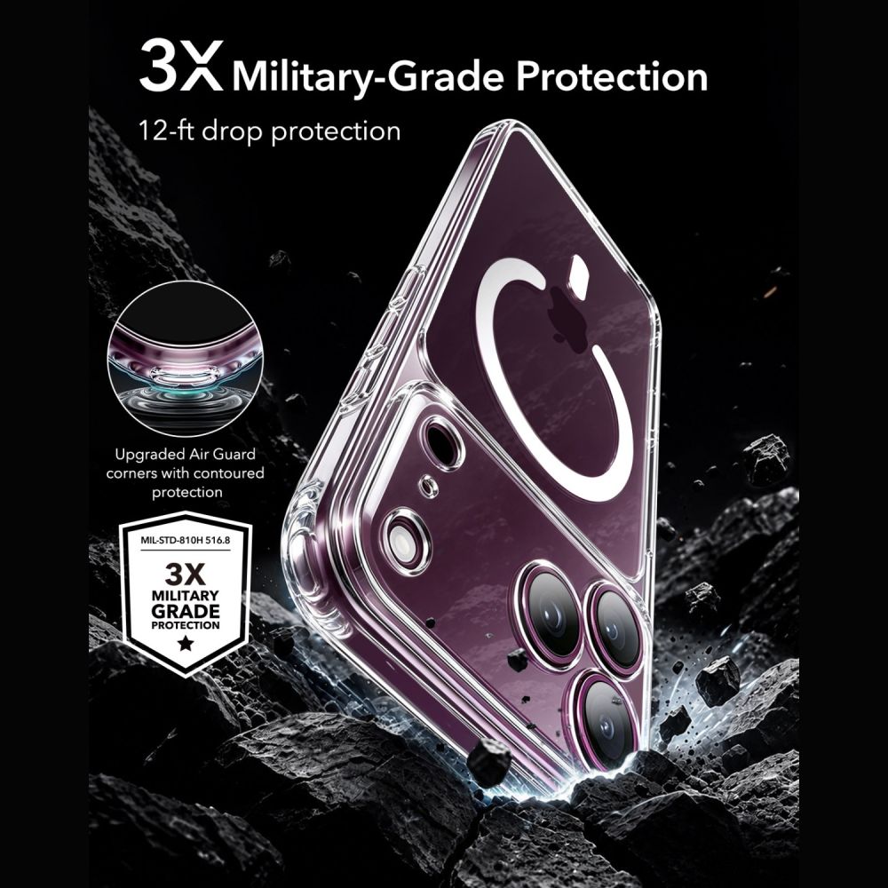 ESR Classic Hybrid MagSafe Case for iPhone 18 Pro Max / 17 Pro Max - Clear_4