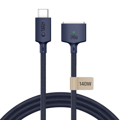 Tech-Protect MMC01 Ultraboost USB-C / MagSafe 3 140W 300cm Cable for MacBook - Navy Blue_0