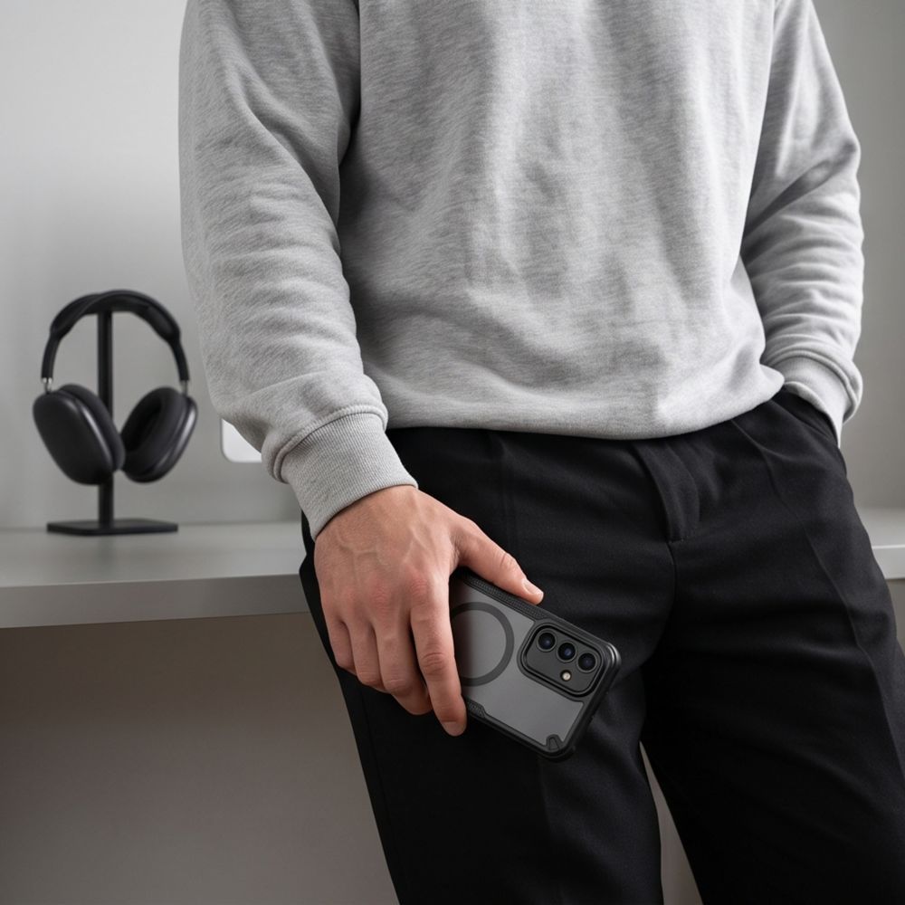 Tech-Protect Rugged Shield MagSafe Case for Samsung Galaxy A17 / A18 / A26 4G / 5G - Matte Black_7