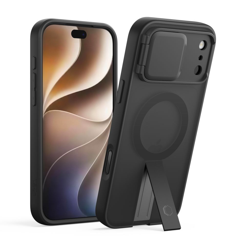 Tech-Protect Kevlar Aura MagSafe Case for iPhone 18 Pro / 17 Pro - Matte Black_1