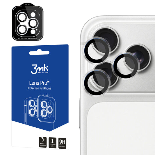 3mk Lens Protection Pro Black Tempered Glass for iPhone 18 Pro / 18 Pro Max_0