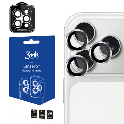 3mk Lens Protection Pro Black Tempered Glass for iPhone 18 Pro / 18 Pro Max - Silver_0