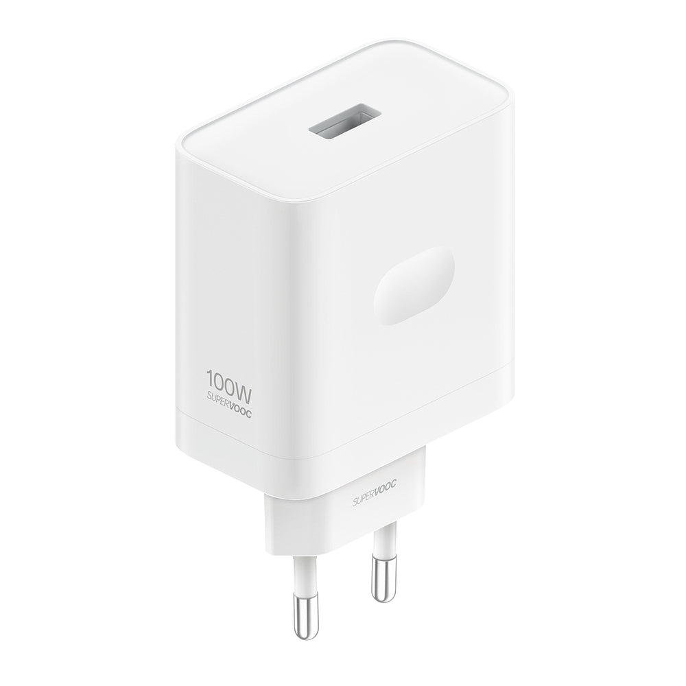 Oppo VCBAOBEH 100W USB-A Wall Charger with USB-A - USB-C Cable - White_0