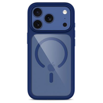 Tech-Protect MagOne MagSafe CC Case + Tempered Glass 2-Pack for iPhone 18 Pro Max / 17 Pro Max - Clear Navy Blue_3