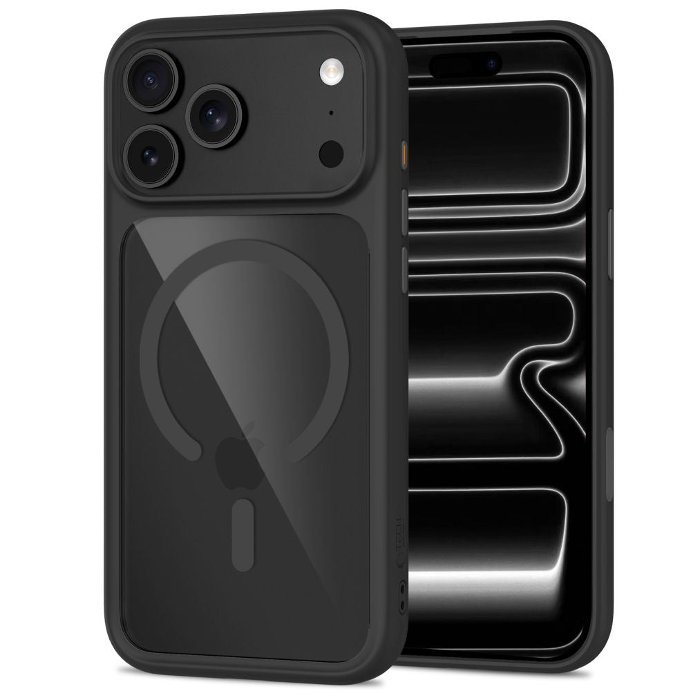 Tech-Protect MagOne CC MagSafe Case + Tempered Glass 2-Pack for iPhone 18 Pro Max / 17 Pro Max - Clear Black_2