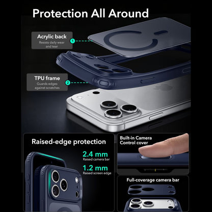 ESR Classic Hybrid MagSafe case for iPhone 18 Pro Max / 17 Pro Max - frosted blue_3