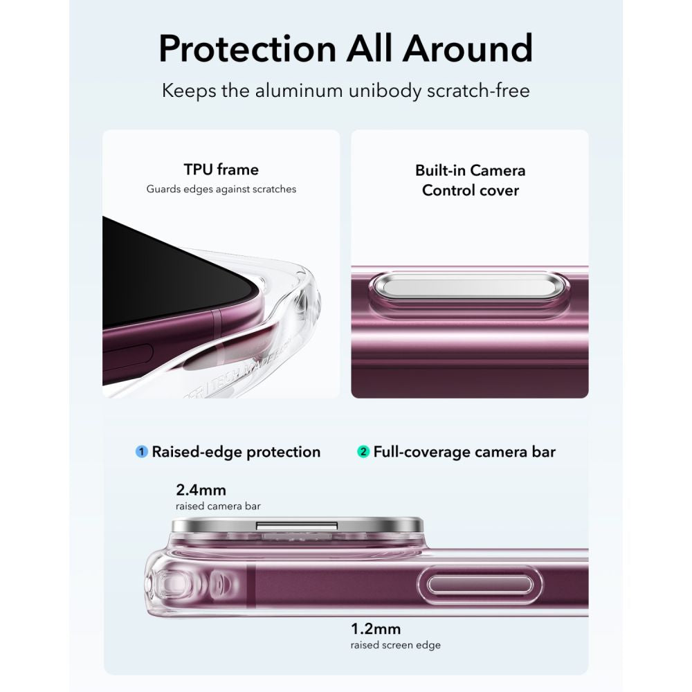 ESR Classic Hybrid Kickstand MagSafe Case for iPhone 18 Pro / 17 Pro - Clear_4
