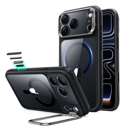 ESR Classic Hybrid Kickstand MagSafe Case for iPhone 18 Pro Max / 17 Pro Max - Clear Black_0
