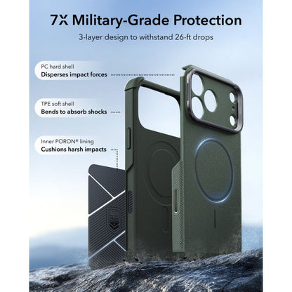ESR Cyber ​​Tough Kickstand MagSafe Case for iPhone 18 Pro Max / 17 Pro Max - Green_2