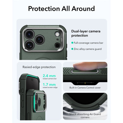ESR Cyber ​​Tough Kickstand MagSafe Case for iPhone 18 Pro Max / 17 Pro Max - Green_4
