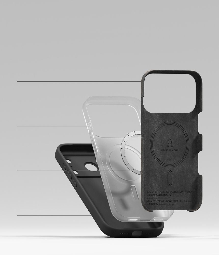 Ringke Silicone MagSafe Case for iPhone 18 Pro Max - Black_6