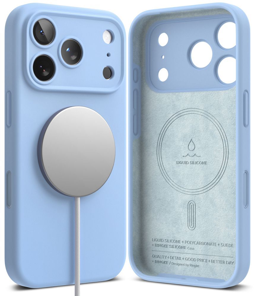 Ringke Silicone MagSafe case for iPhone 18 Pro Max - light blue_1