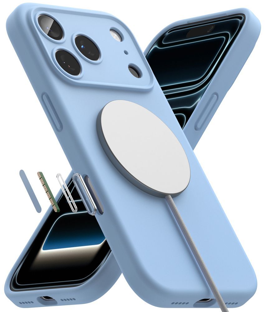 Ringke Silicone MagSafe case for iPhone 18 Pro Max - light blue_4
