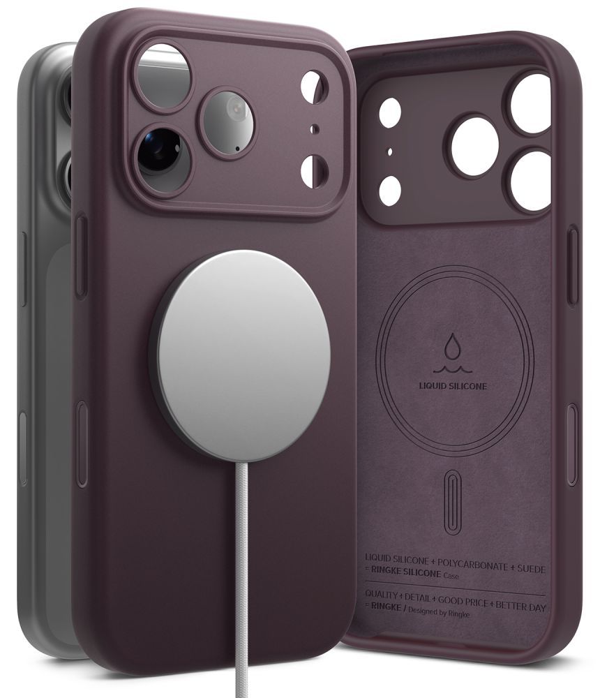 Ringke Silicone MagSafe case for iPhone 18 Pro Max - dark cherry_0