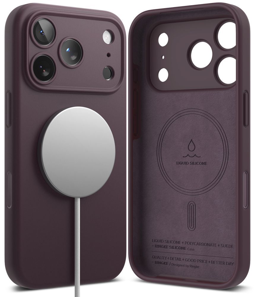 Ringke Silicone MagSafe case for iPhone 18 Pro Max - dark cherry_1