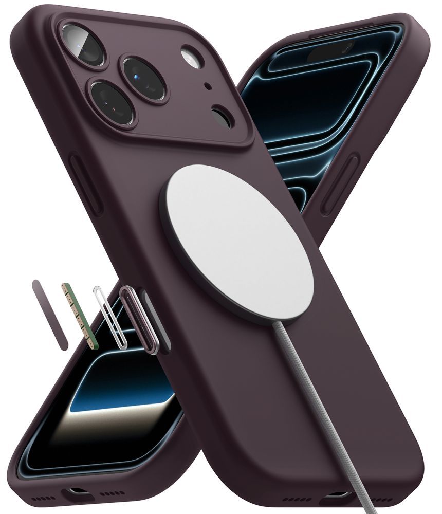 Ringke Silicone MagSafe case for iPhone 18 Pro Max - dark cherry_4