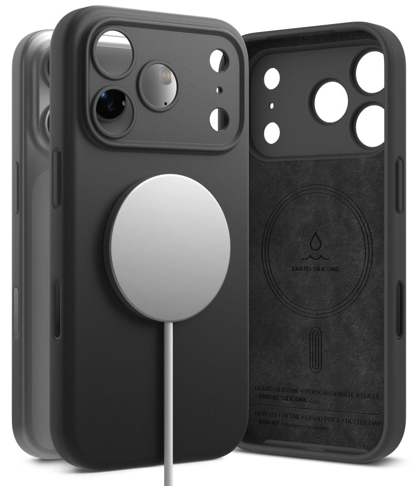 Ringke Silicone MagSafe Case for iPhone 18 Pro - Black_0