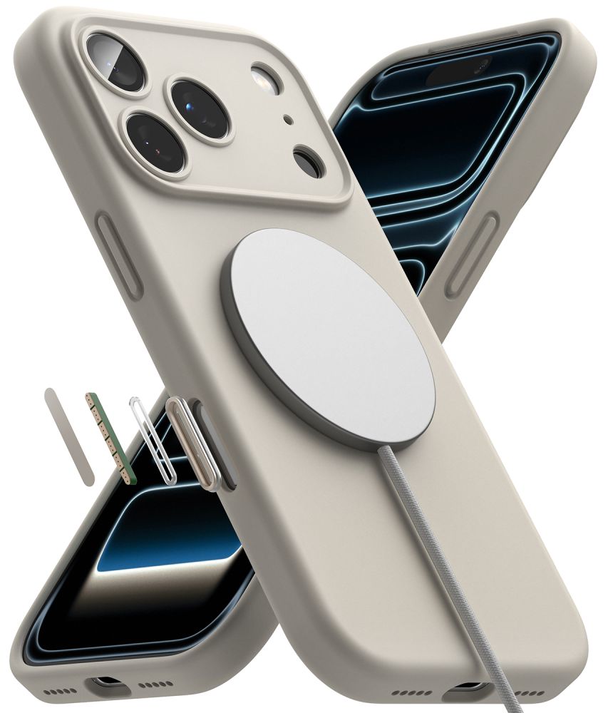 Ringke Silicone MagSafe Case for iPhone 18 Pro - Beige_4