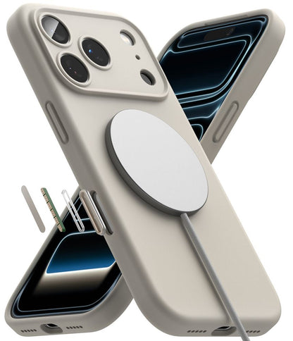 Ringke Silicone MagSafe Case for iPhone 18 Pro - Beige_4