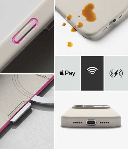 Ringke Silicone MagSafe Case for iPhone 18 Pro - Beige_7