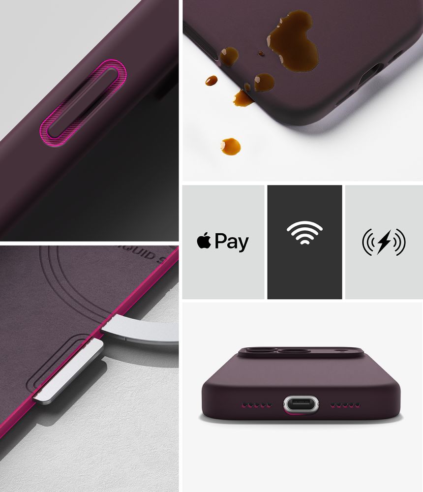 Ringke Silicone MagSafe case for iPhone 18 Pro - dark cherry_7