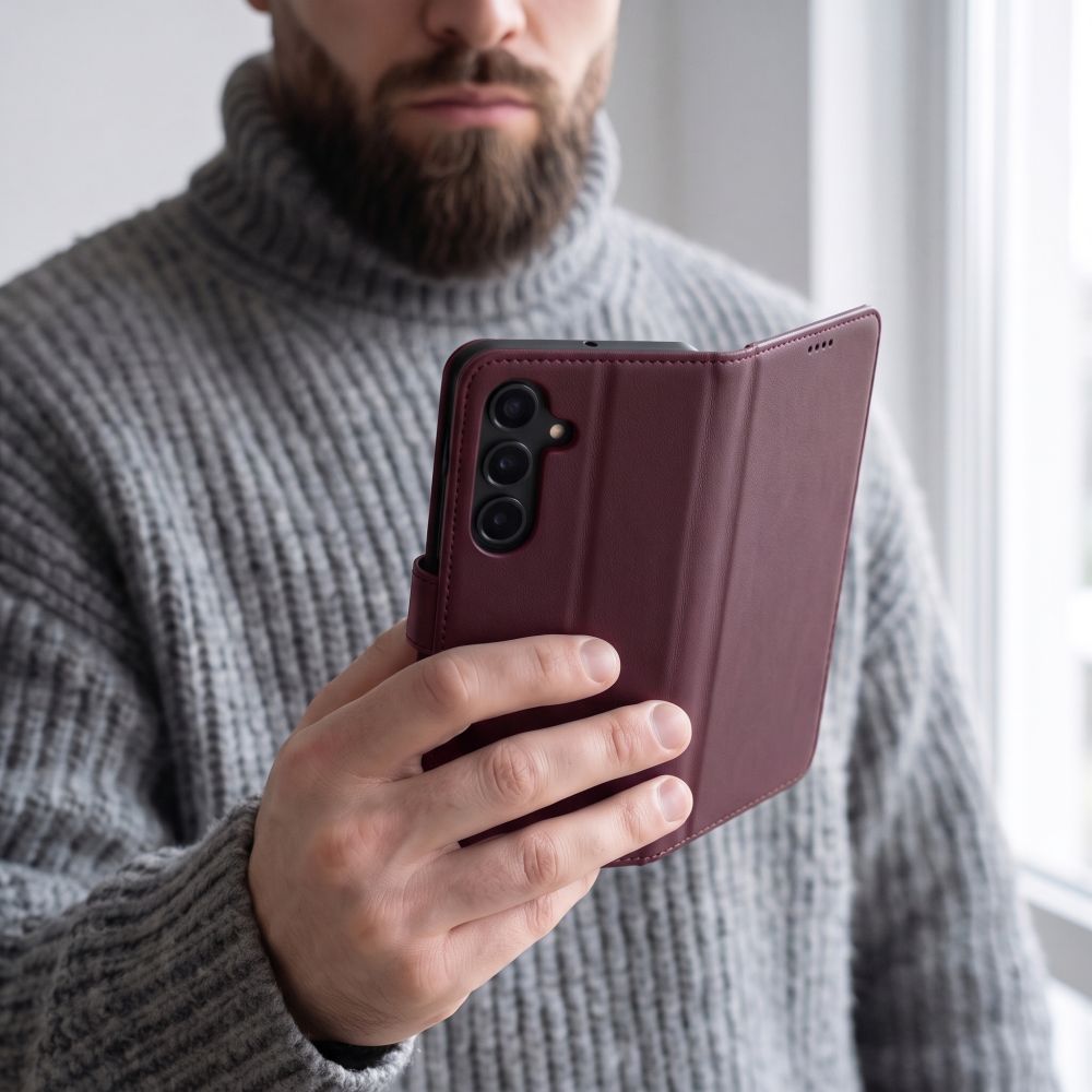 Tech-Protect Wallet Case for Samsung Galaxy S26 FE - Burgundy_6