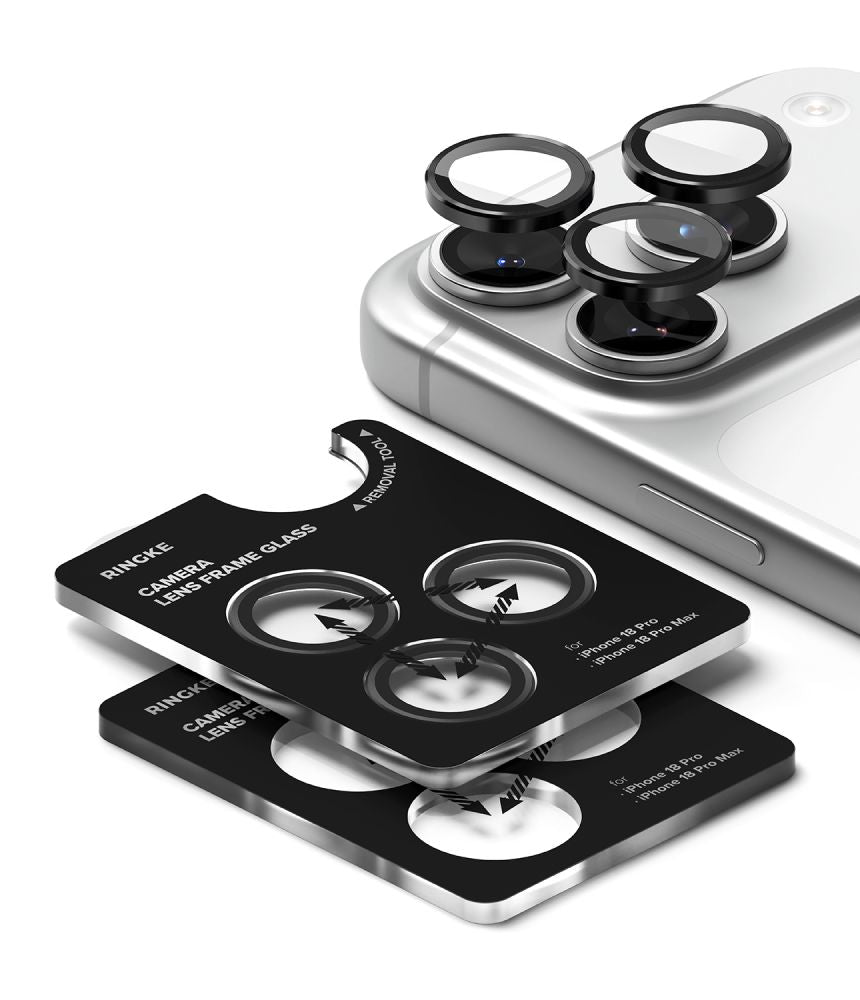 Ringke Camera Frame Protector 2-Pack Tempered Glass for iPhone 18 Pro / Pro Max - Black_2