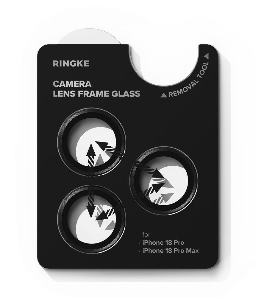 Ringke Camera Frame Protector 2-Pack Tempered Glass for iPhone 18 Pro / Pro Max - Black_3