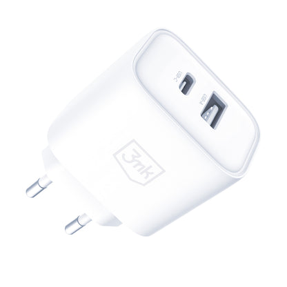 3mk DualCharge 20W PD3.0 QC 3.0 PPS USB 1A1C Wall Charger - White_1