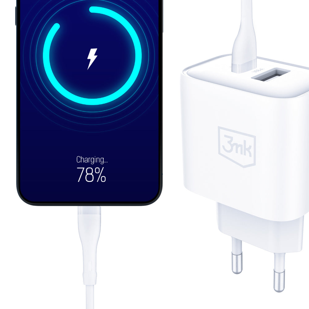 3mk DualCharge 20W PD3.0 QC 3.0 PPS USB 1A1C Wall Charger - White_2