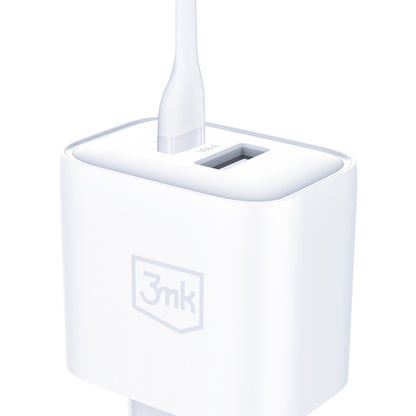 3mk DualCharge 20W PD3.0 QC 3.0 PPS USB 1A1C Wall Charger - White_5