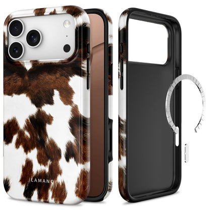 Tech-Protect Lamano MagSafe case for iPhone 18 Pro Max / 17 Pro - brown and white_0