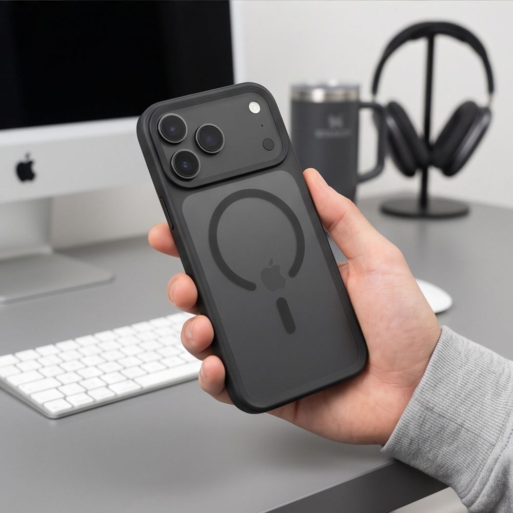Tech-Protect Magmat Magsafe CC Case for iPhone 18 Pro Max / 17 Pro Max - Matte Black_7