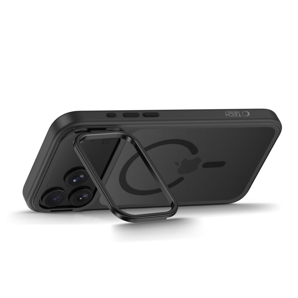 Tech-Protect MagStand MagSafe CC Case for iPhone 18 Pro / 17 Pro - Matte Black_4