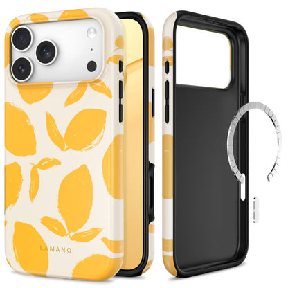 Tech-Protect Lamano MagSafe Case for iPhone 18 Pro Max / 17 Pro Max - Yellow and White_0