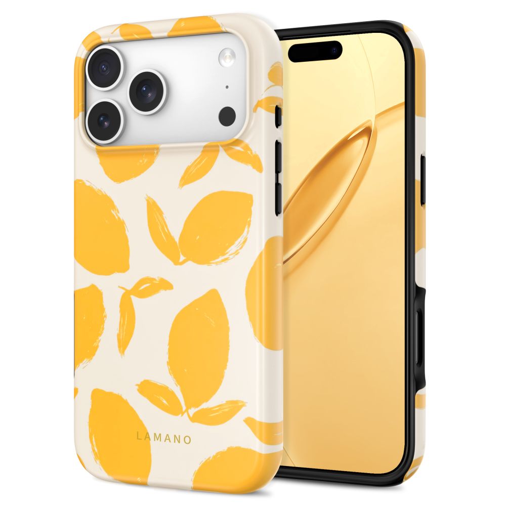Tech-Protect Lamano MagSafe Case for iPhone 18 Pro Max / 17 Pro Max - Yellow and White_1