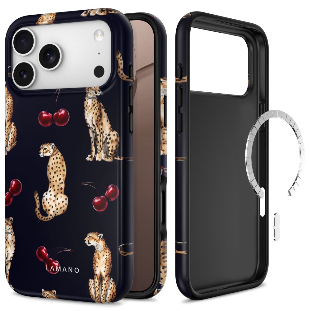 Tech-Protect Lamano MagSafe case for iPhone 18 Pro / 17 Pro - black and brown_0